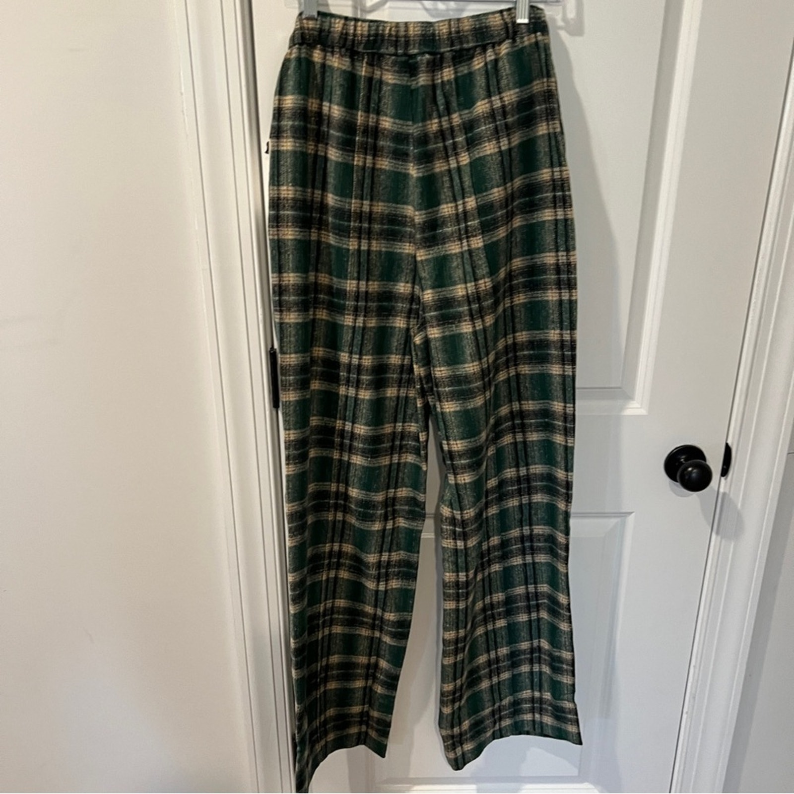 Nwt Honor The Gift Htg Flannel Plaid Wide-Leg Pants Large — image 6 of 8
